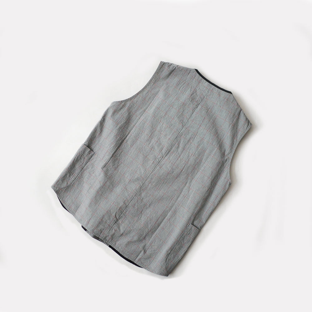 nisica ニシカ |ダブルボタンベスト｜GREY | GOUACHE FUKUOKA