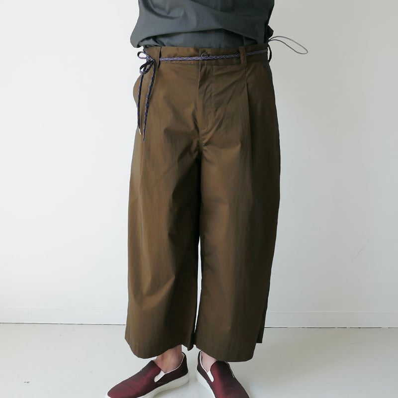 RYU ｜リュー｜nylon chamblay 4/5pants｜OAK｜a1904 | GO