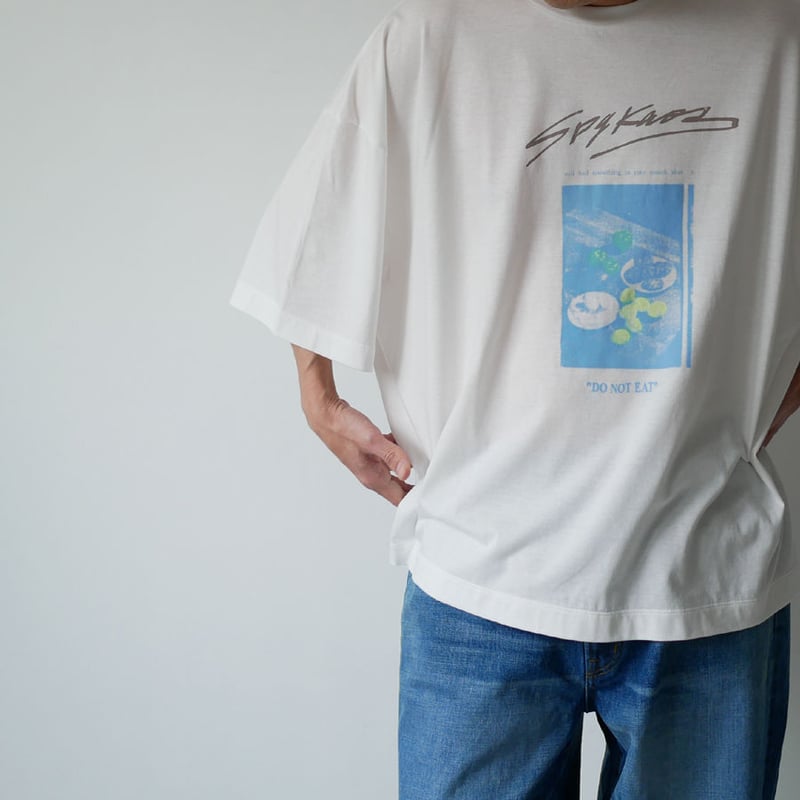SPOLOGUM｜スポロガム｜ Tシャツ cut&sewn｜sizeFREE｜WHITE |