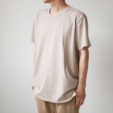 CURLY  |カーリー | ELS SS CN TEE ｜クルーネックTシャツ |GREIGE｜203-04071｜SIZE2　SIZE3