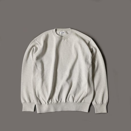 COOHEM| コーヘン | UNISEX_COLOR MIX COTTON SILK PULLOVER｜コットンシルクプルオーバー|GREY｜ 15-212-001｜SIZEL