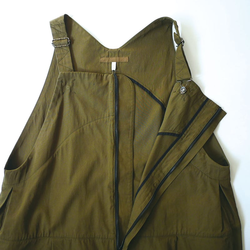 FIRMUM ｜フィルマム｜ビッグオーバーオール｜SIZE S｜OLIVE/SAGE GREY