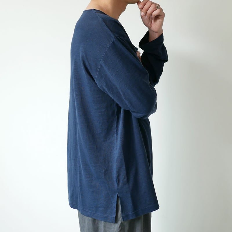 WIRROW｜ウィロウ｜Linen long sleeve cut&sewn｜size2/si