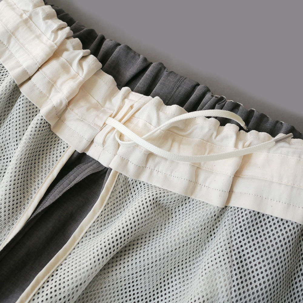 強撚ポリエステル・ストレッチポプリン プルオーバー　グレー NO CONTROL AIR（ノーコントロールエアー） | 強撚ポリエステル