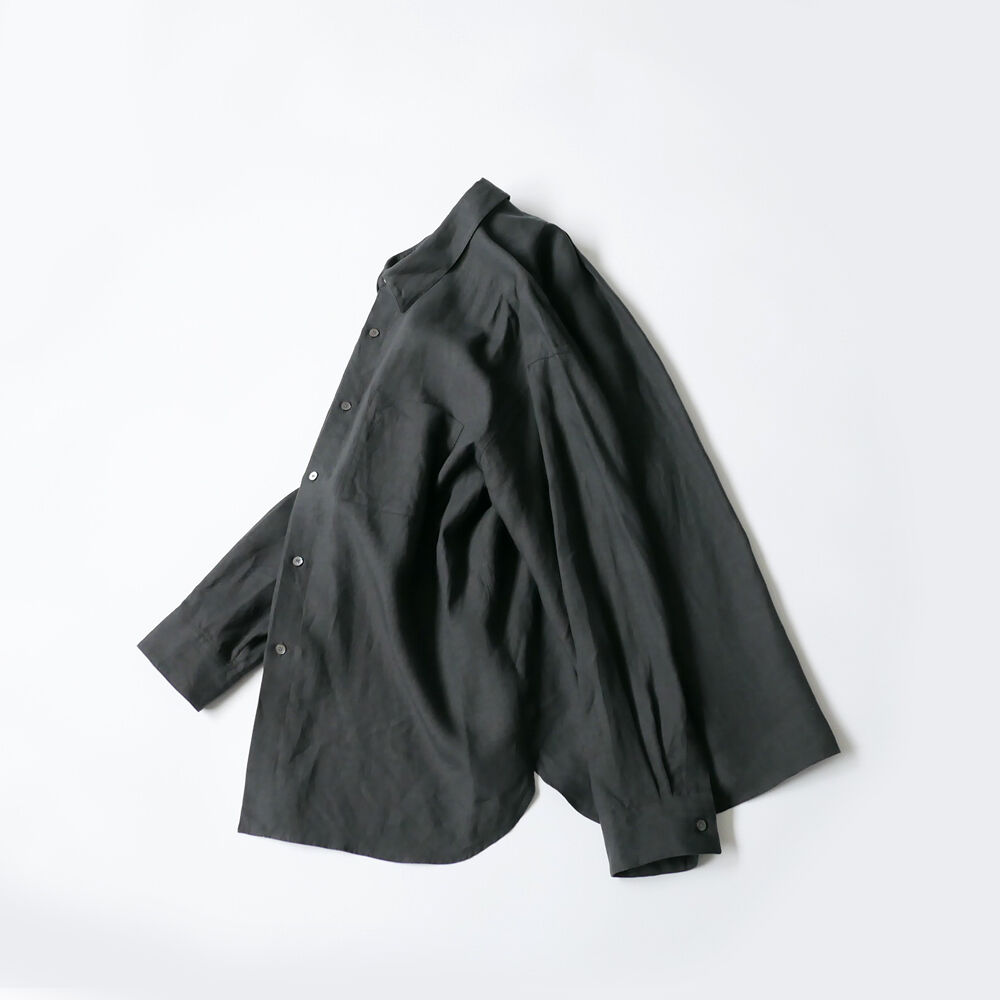 WIRROW｜ウィロウ｜リネンレギュラーカラーシャツ｜571162-121