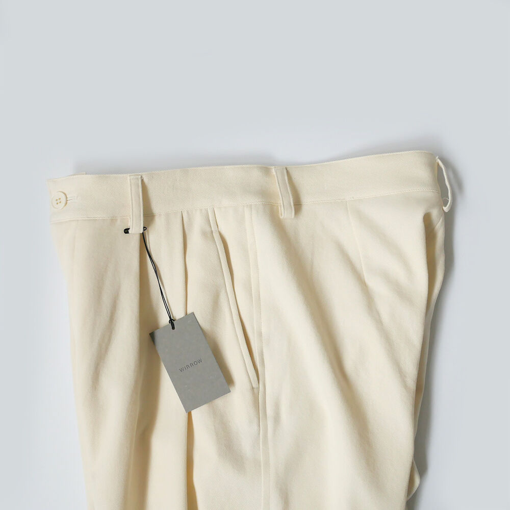 WIRROW｜ウィロウ｜COTTON TWILL TUCK PANTS｜152137-121 