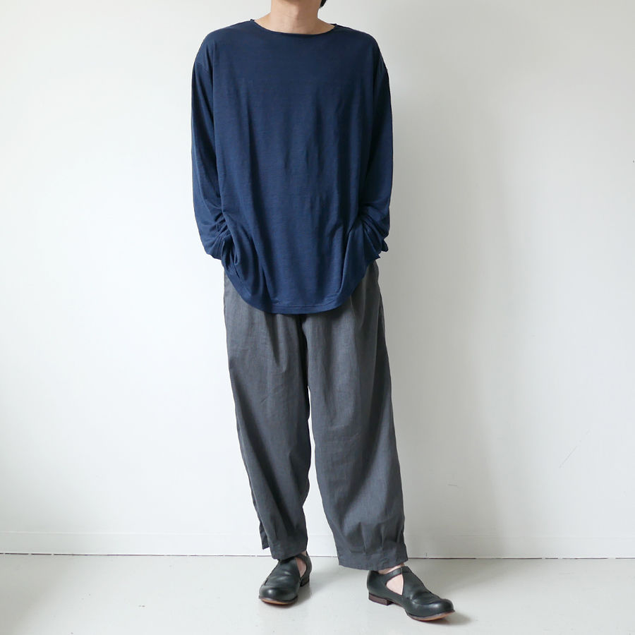 WIRROW｜ウィロウ｜Linen long sleeve cut&sewn｜size2/si