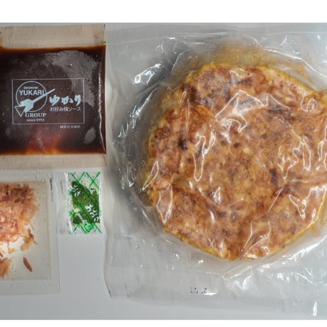 送料無料【低添加お好み焼】冷凍お好み焼　もちチーズ焼　5枚セット（マヨネーズなし）