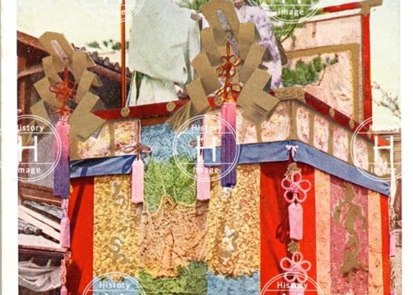 京都祇園祭・月鉾・白楽天山・鶏鉾・函谷鉾・月鉾・長刀鉾×2・占 京都祇園祭・月鉾・白楽天山・鶏鉾・函谷鉾・月鉾・長刀鉾×2・占
