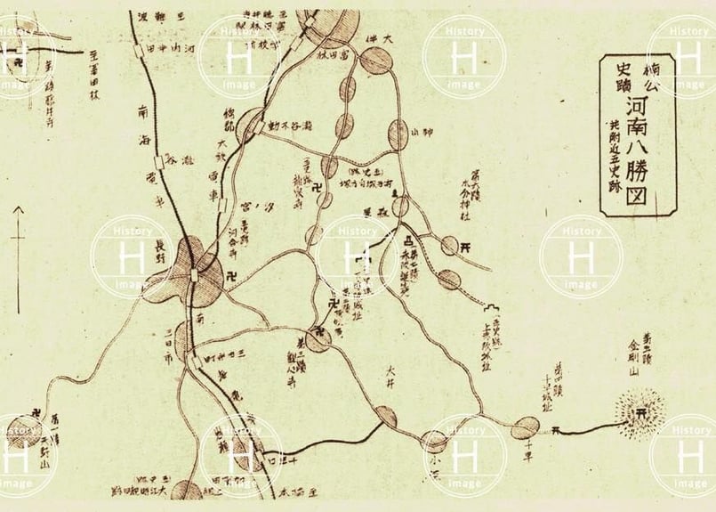 楠公史跡・河南八勝図・楠木正成・河内国・1918年〜1933年（大正