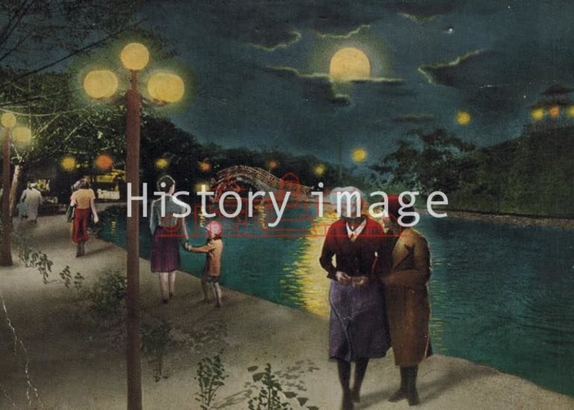 満洲ハルビン 夜景 5枚組 1918年〜1933年（大正7年4月1日〜昭和8