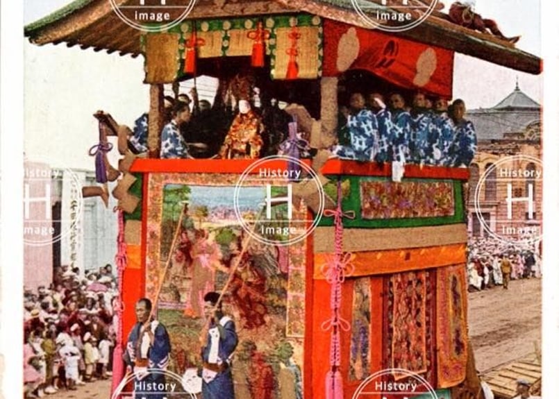 京都祇園祭・月鉾・白楽天山・鶏鉾・函谷鉾・月鉾・長刀鉾×2・占 京都祇園祭・月鉾・白楽天山・鶏鉾・函谷鉾・月鉾・長刀鉾×2・占