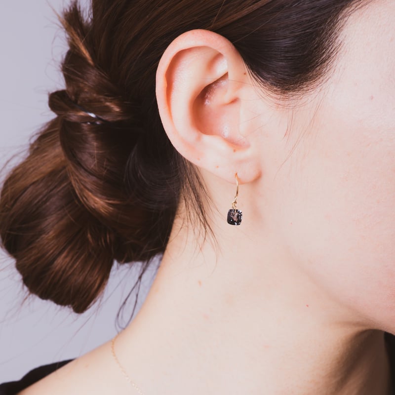 ピアス mari53 mari53◇ラフドロップカット クンツァイトピアス mari53◇ラフ