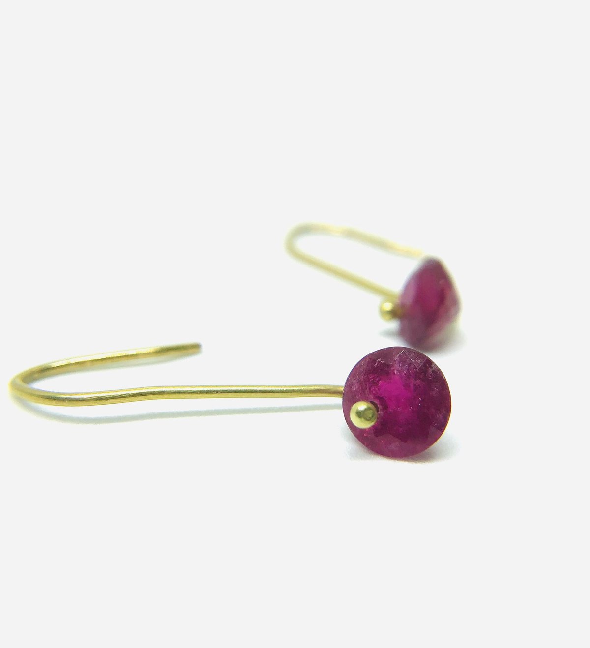 Rubellite Earrings ルベライトピアス (K10YG) | Ai-MULET