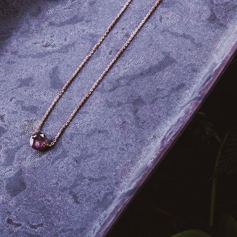 Pink spinel necklace ピンクスピネルネックレス (K18PG) | Ai