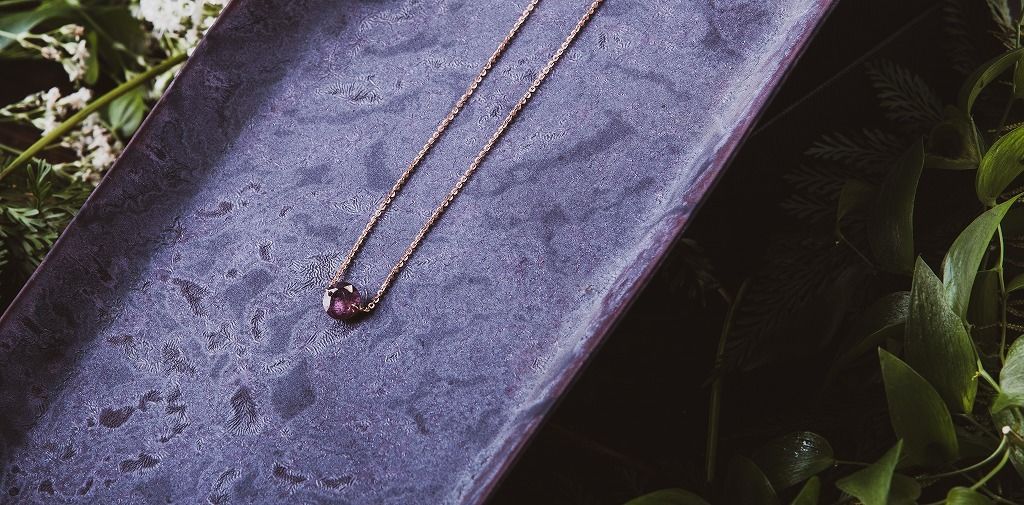 Pink spinel necklace ピンクスピネルネックレス (K18PG) | Ai