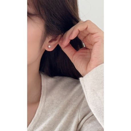 earring 4set(pearl&hoop)