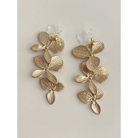 flower range earrings ｜ 2color