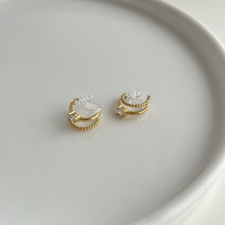 grain crystal mini earring