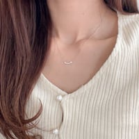 smile crystal necklace ｜ 2color