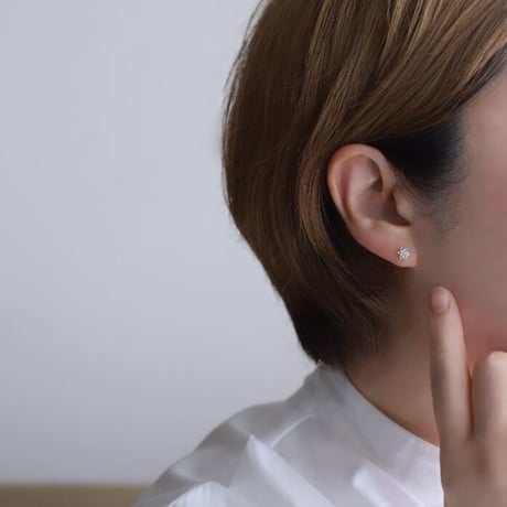 silver925  さんごピアス
