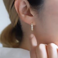 18kgf  ジルコニアフープスタッドピアス