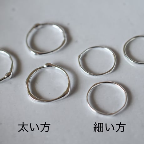 silver925  ぷっくりリング　細い方