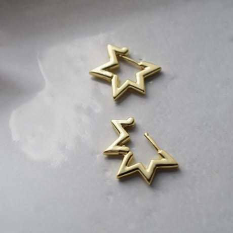 14kgf  星のフープピアス