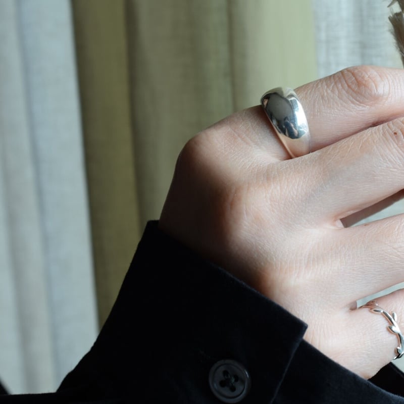 silver925 ぷっくりフリーサイズリング | gran