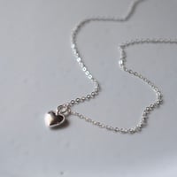 silver925 ステッチハートネックレス