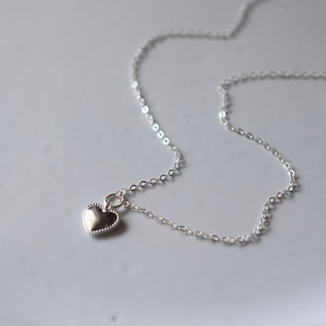 silver925 ステッチハートネックレス