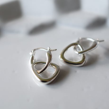 silver925 トライアングル2wayピアス