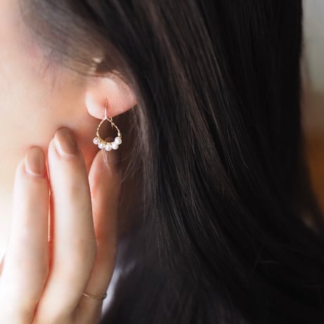 14kgf しずくパールピアス