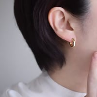 24kgf  ヘキサゴンフープピアス