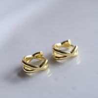 14kgf クロスフープピアス
