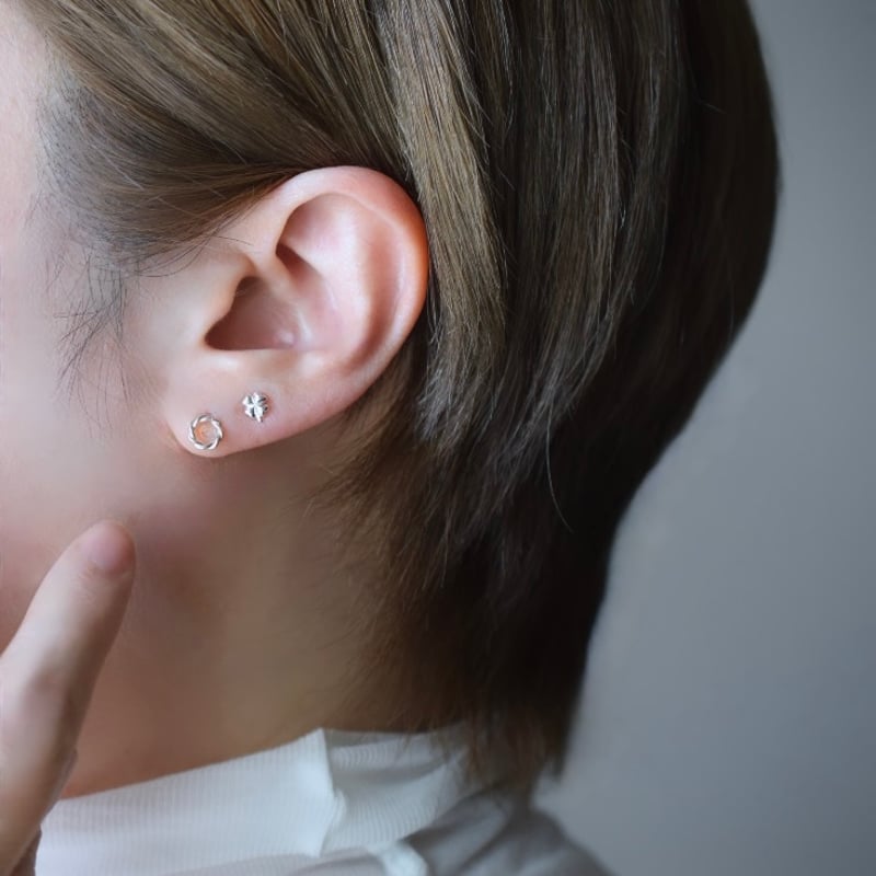 silver925 ミニねじりリングピアス | gran silver925 ミニねじりリングピアス | gran