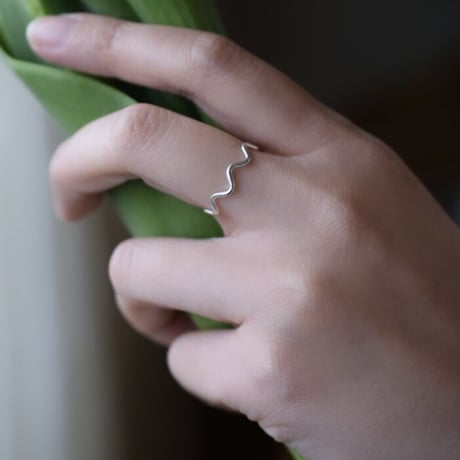 silver925  なみなみリング