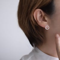 silver925　あみリングピアス
