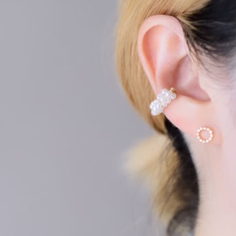 14kgf　フラットドットリングスタッドピアス