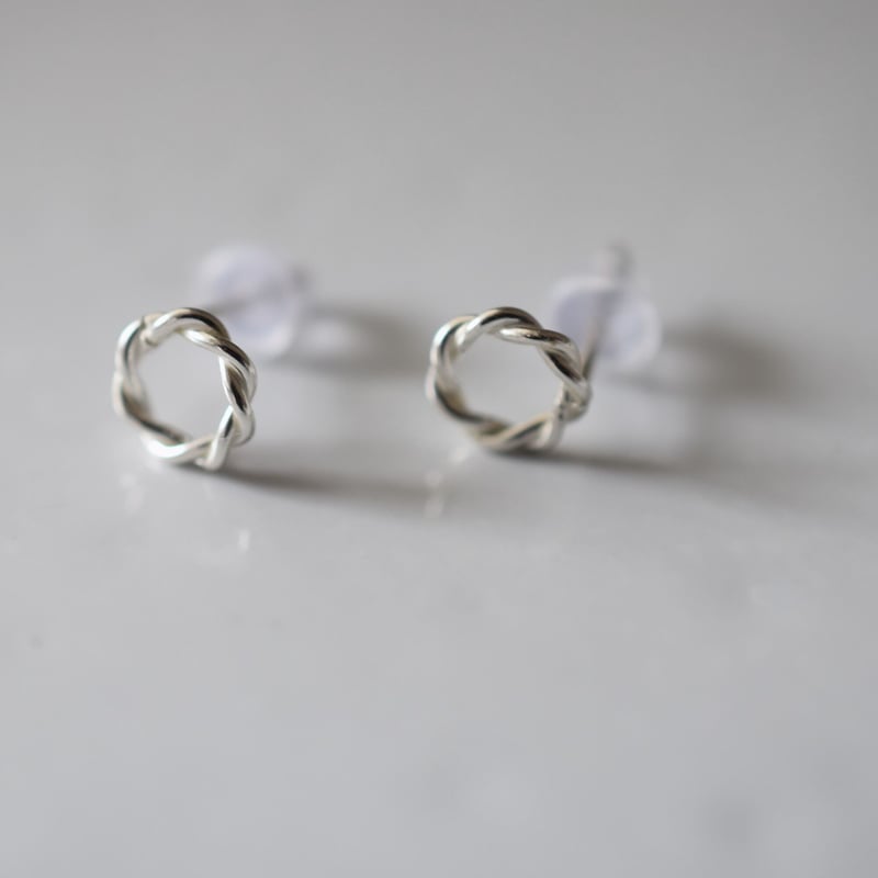 5243 SILVER925 ズニピアス 三角 シルバー925 ミニ インレイ