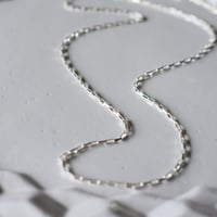 silver925　ボックスチェーンネックレス