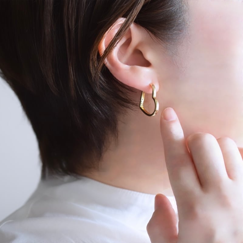 14kgf ビックハートフープピアス | gran 14kgf ビックハートフープピアス | gran