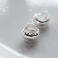 silver925 つぶボールピアス