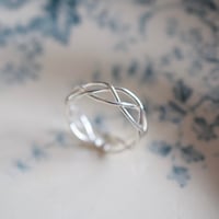 silver925 三つ編みリング