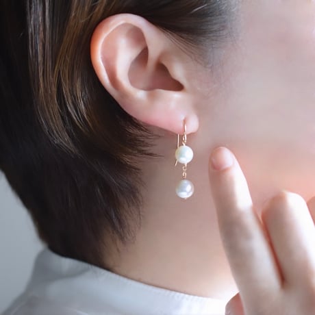 14kgf ゆらゆらパールピアス