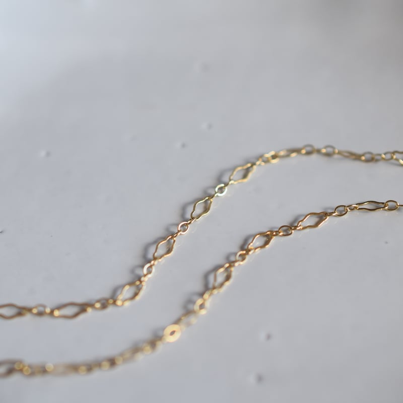 14kgf ロングデザインチェーンピアス | gran