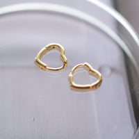 14kgf ミニハートフープピアス
