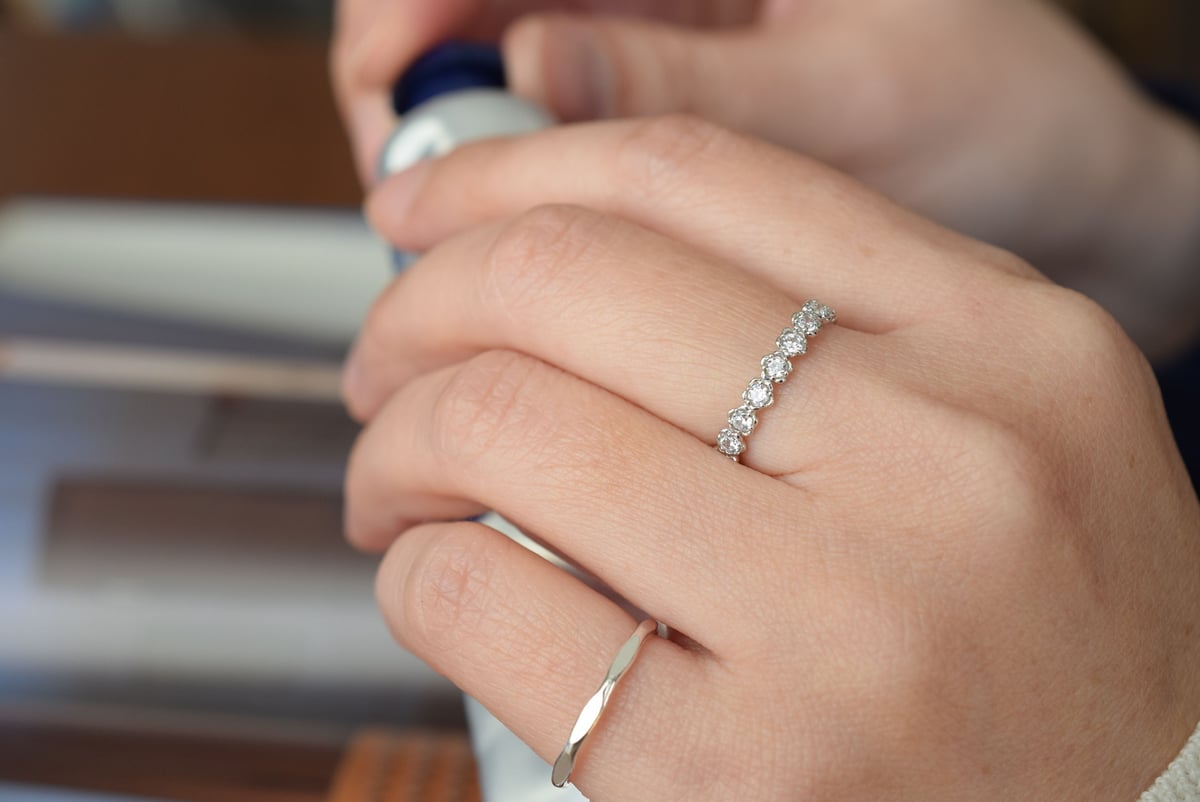 フローラルリング ジルコニア silver925 フラワージルコニアリング | gran