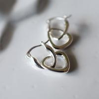 silver925 トライアングル2wayピアス