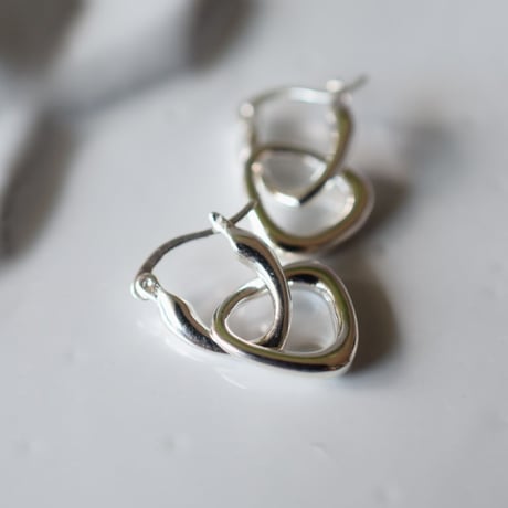 silver925 トライアングル2wayピアス
